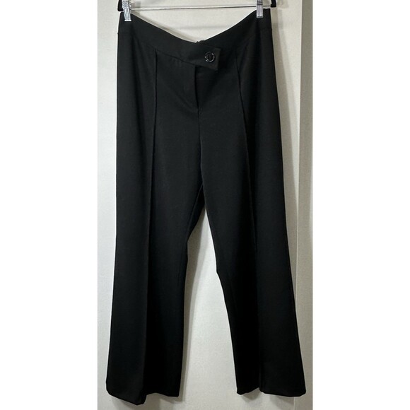 Fashion Nova Call It Even Wide Leg Dress Pants Black Size 2X Stylish Altered Hem - Picture 4 of 16